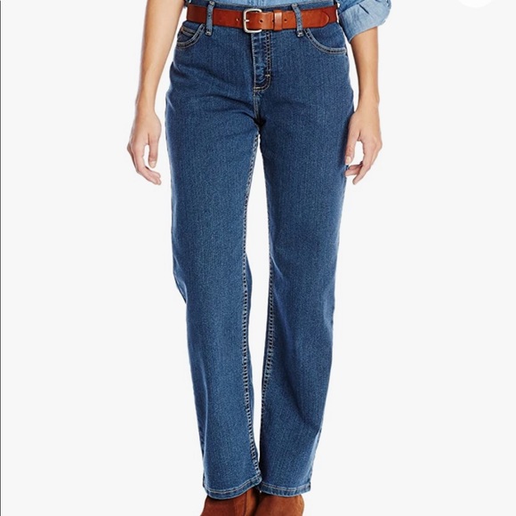 WRANGLER Blue Denim Relaxed Fit Straight Leg Jeans Plus Size 18 x 34
